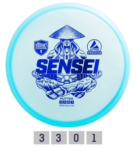 Discgolf Putter PREMIUM SENSEI 3/3/0/1  Blue